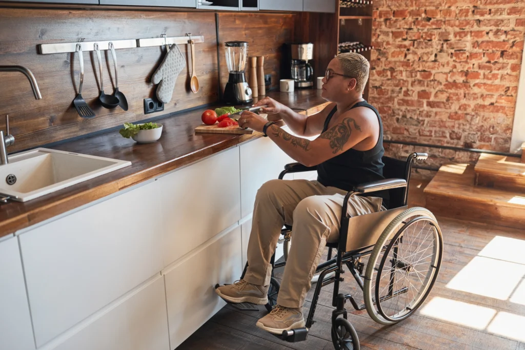 Ndis Participant Cooking In specialist disability accommodation (SDA Housing)